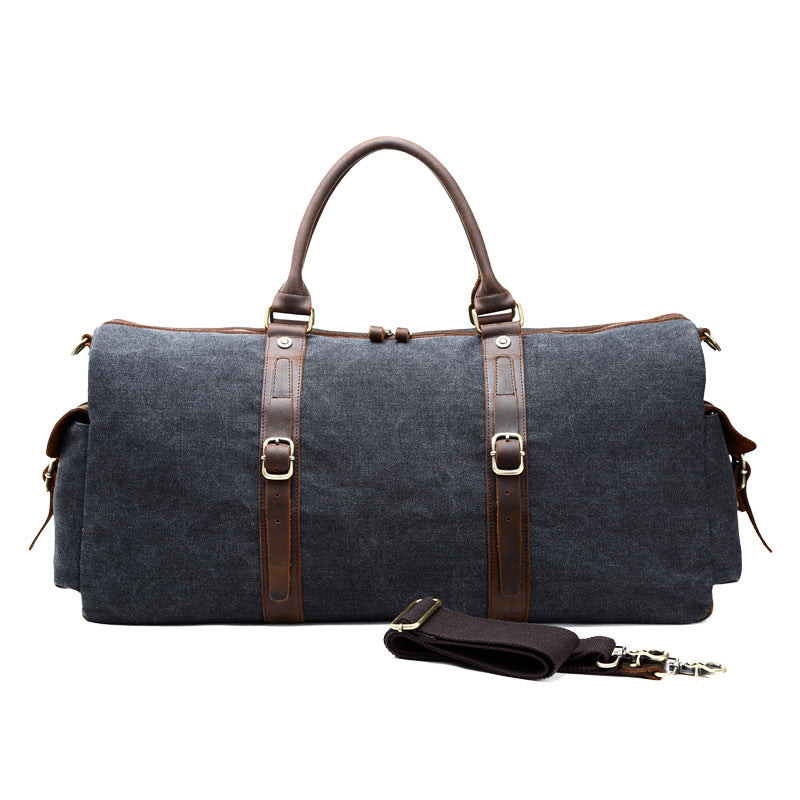 Vintage Leather Travel Bag for Men - Large Capacity - LARUNVIK