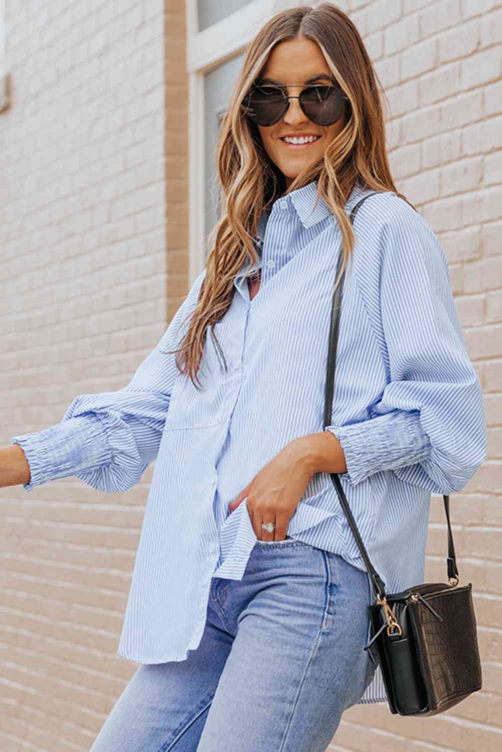 Fernanda Lantern Sleeve Shirt - LARUNVIK