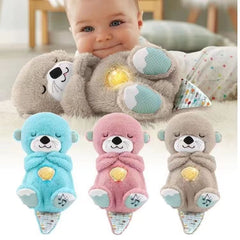 Peluche loutre Sound Machine Soothe 'n Snuggle avec lumières, sons et mouvements de respiration rythmiques pour bébé
