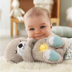 Peluche loutre Sound Machine Soothe 'n Snuggle avec lumières, sons et mouvements de respiration rythmiques pour bébé