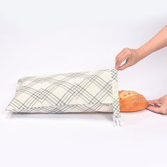 Sac à pain en coton et lin
