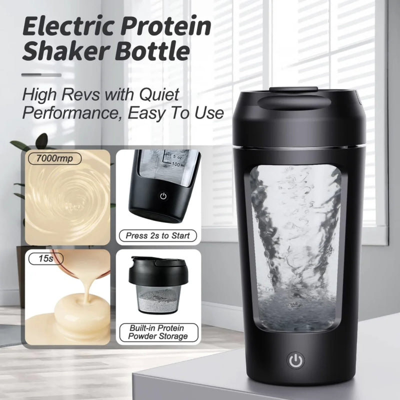 Bouteille de Shaker Électrique Portable pour Protéine en Poudre