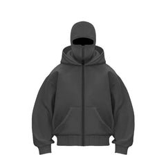 Blouson de baseball zippé à capuche pour homme