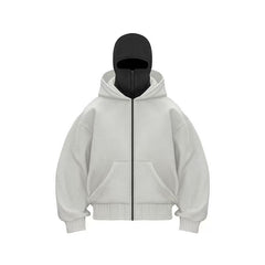 Blouson de baseball zippé à capuche pour homme