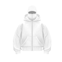 Blouson de baseball zippé à capuche pour homme