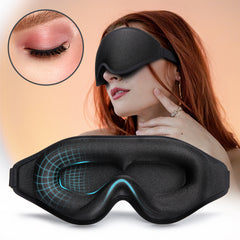 Masque de sommeil 3D en mousse à mémoire de forme naturelle pour plus de confort