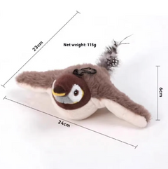 Jouet en peluche oiseau pour animaux de compagnie