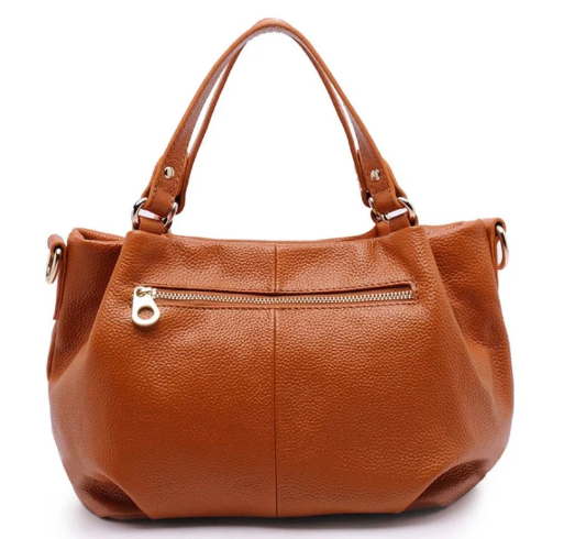 Texas Leather Handbag - Stylish Women's Bucket Bag (One) - LARUNVIK